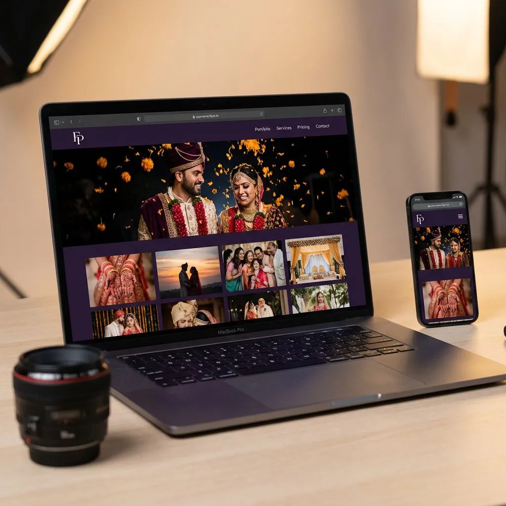 Custom photographer website builder
